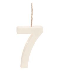 [5862] VELA ANIVERSÁRIO BRANCA Nº7